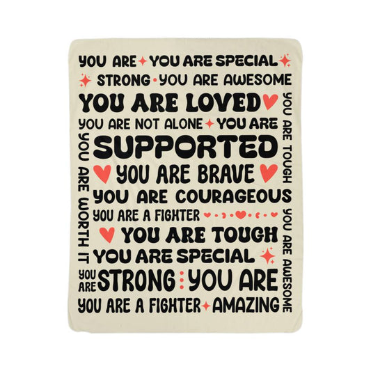 To My Daughter Braver (From Mom) – Sherpa Fleece Blanket